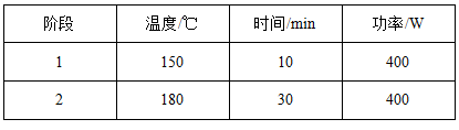 参数设置表